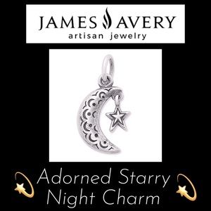 James Avery Adorned Starry Night Charm EUC